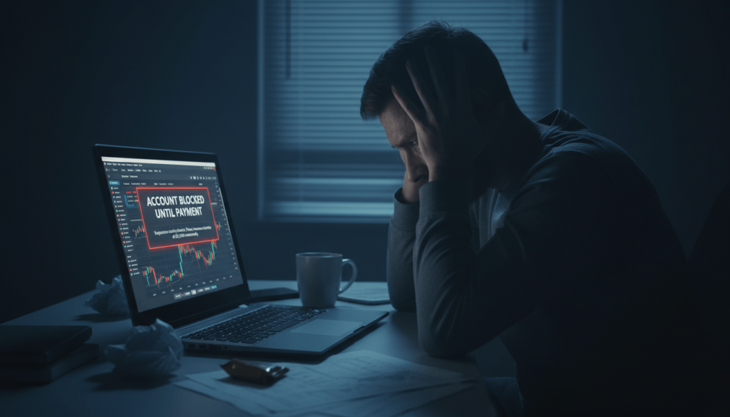 брокер требует налог или комиссию за вывод средств мошенничество