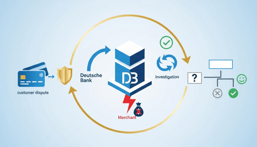 процесс чарджбека Deutsche Bank — сбор документов и возврат денег клиенту