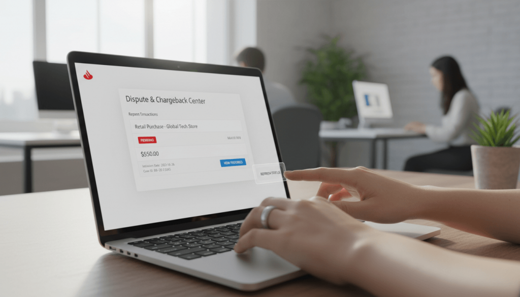 Чарджбек в Banco Santander, возврат средств через банк