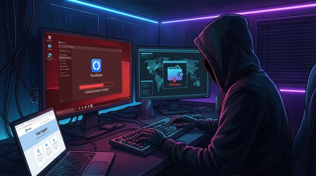 Телефонные мошенники установили RustDesk: как вернуть деньги после мошенничества